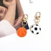 Creative Sports Keychain: Football & Basketball Athlete Souvenir Pendant