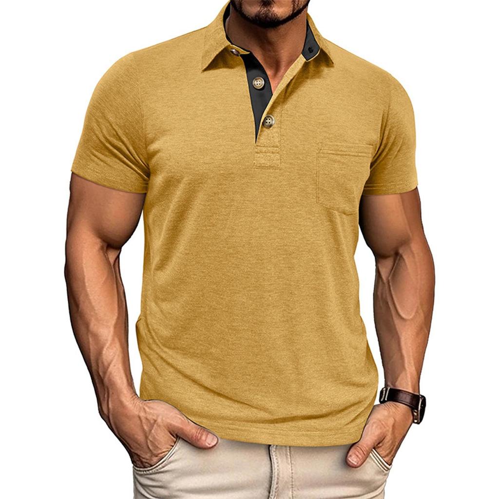 Heren T-shirts met korte mouwen in effen kleur, casual T-shirts met korte mouwen voor heren