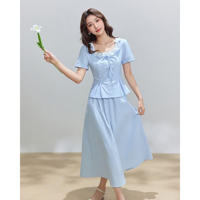 IEF Summer Korean Style Skirt Set