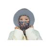 Balaclava Ski Face Cushion for Women Fleece Lined Windproof Floral Scarf Hat Thermal Face Guard Neck Warmer for Cold Weather