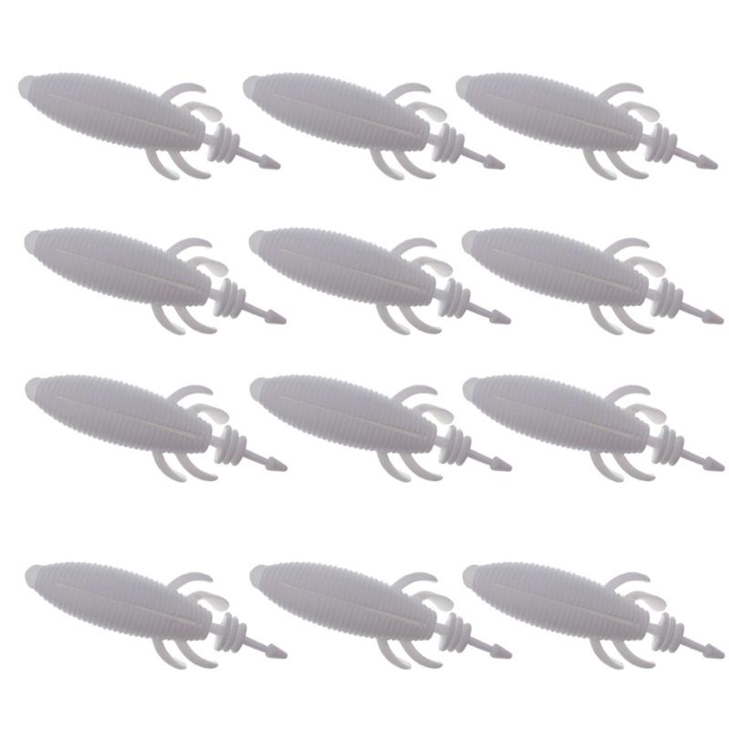 2 Pack Artificial Baits Wobblers Soft Lures Worm Floating Fishing Lures for Pike Swimbait Fishing Tackle Accessory