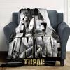 Tupac Kunst Aktivismus Leichte Decke Weich & Perfekt für Sofa Couch Büro Bett Picknicks Vier Jahreszeiten Mehrzweck Modern Ideales Geschenk Zubehör Y15
