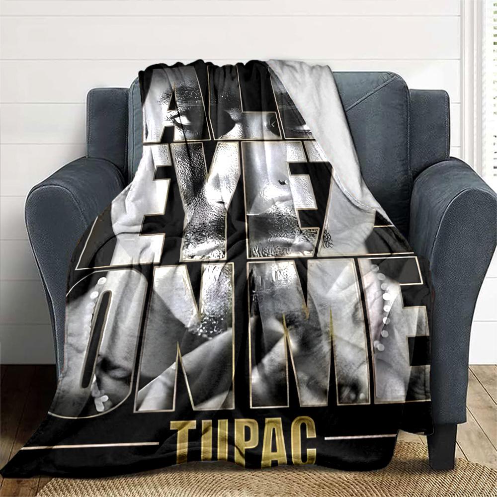 Tupac Kunst Aktivismus Leichte Decke Weich & Perfekt für Sofa Couch Büro Bett Picknicks Vier Jahreszeiten Mehrzweck Modern Ideales Geschenk Zubehör Y15