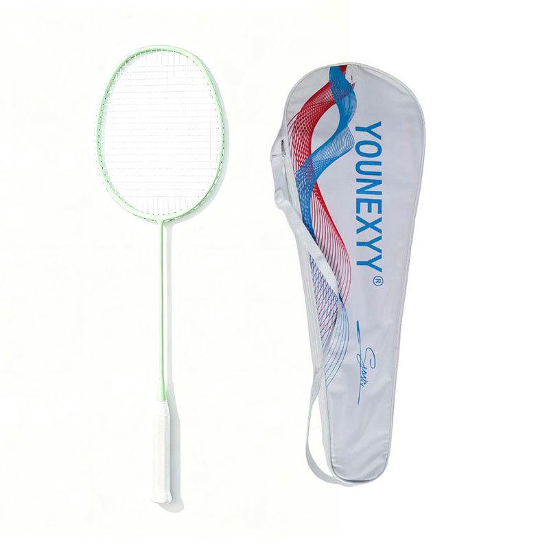 Women's Ultralight Carbon Fiber Badminton Racket Set for Beginners and Professionals - Durable Training Gear