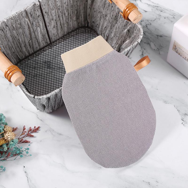 Coarse-Grit Exfoliating Bath Glove Single-Layer for Deep Cleansing Dead Skin Removal Bathing Mitt for Adults