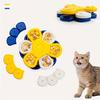 Slow Feeder Dog Bowl Anti Choke Three Layer Design Non Slip Suction Base Rotating Slow Eating Plate for Pet Feeding