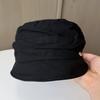 New old money wind cotton and linen pleated equestrian hat women's big head circumference summer thin cap casual sunscreen visor