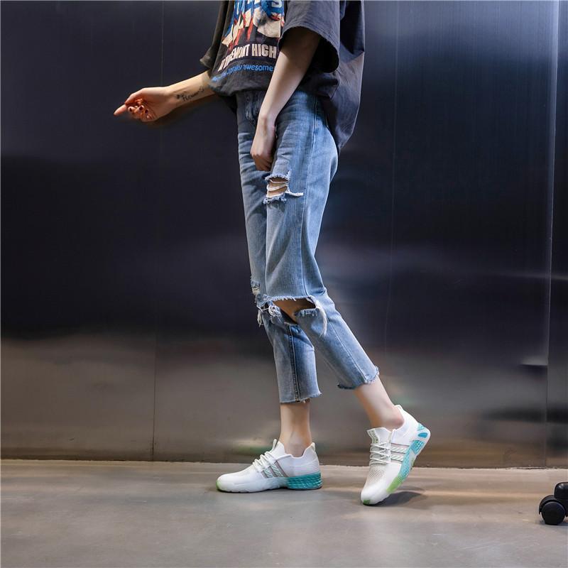 Little White Shoes Women's Summer Fly-woven Breathable Mesh 2025 New Korean Version Versatile Shallow Mouth Single Shoes Women's One-pedal Women's Sh