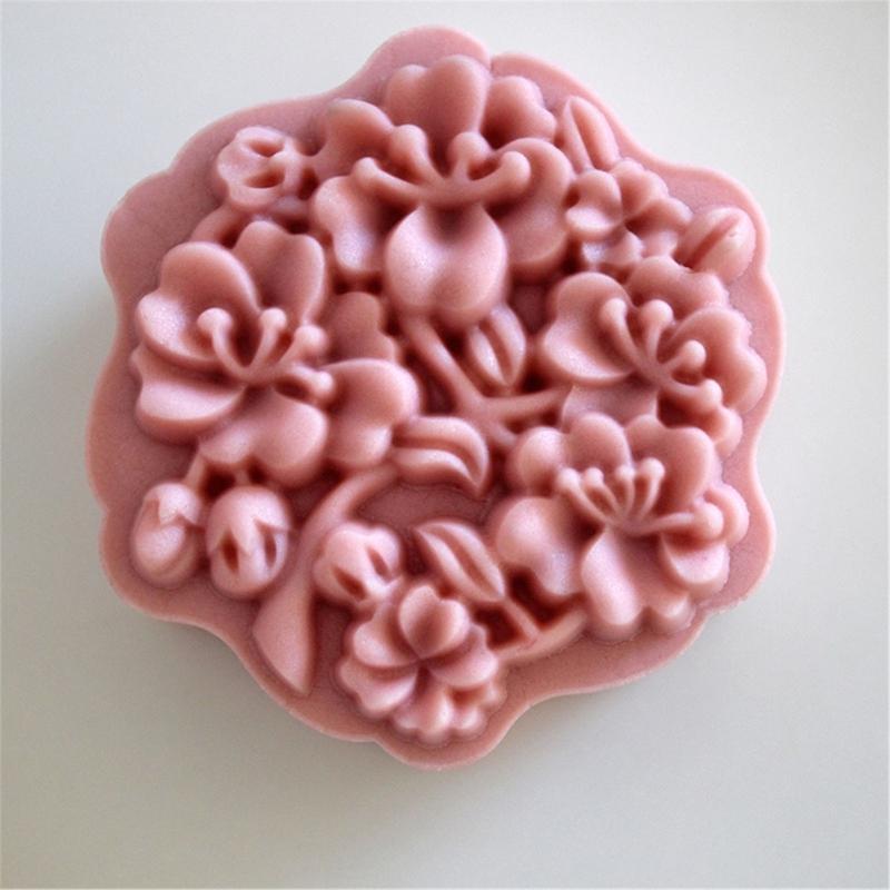 Moon cake Molds 75g Capacity Flower and Gourd Pattern Easy Press for Baking