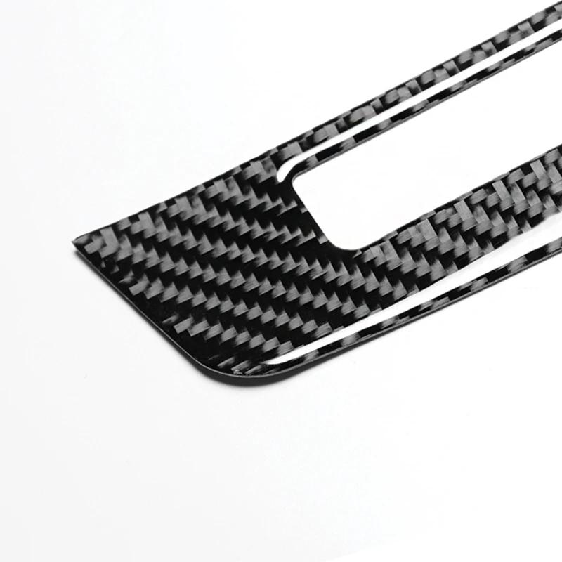 BETTERHUMZ Carbon Fiber For Mercedes Benz W204 C Class Center Console CD Panel Trim Frame Sticker Car Interior