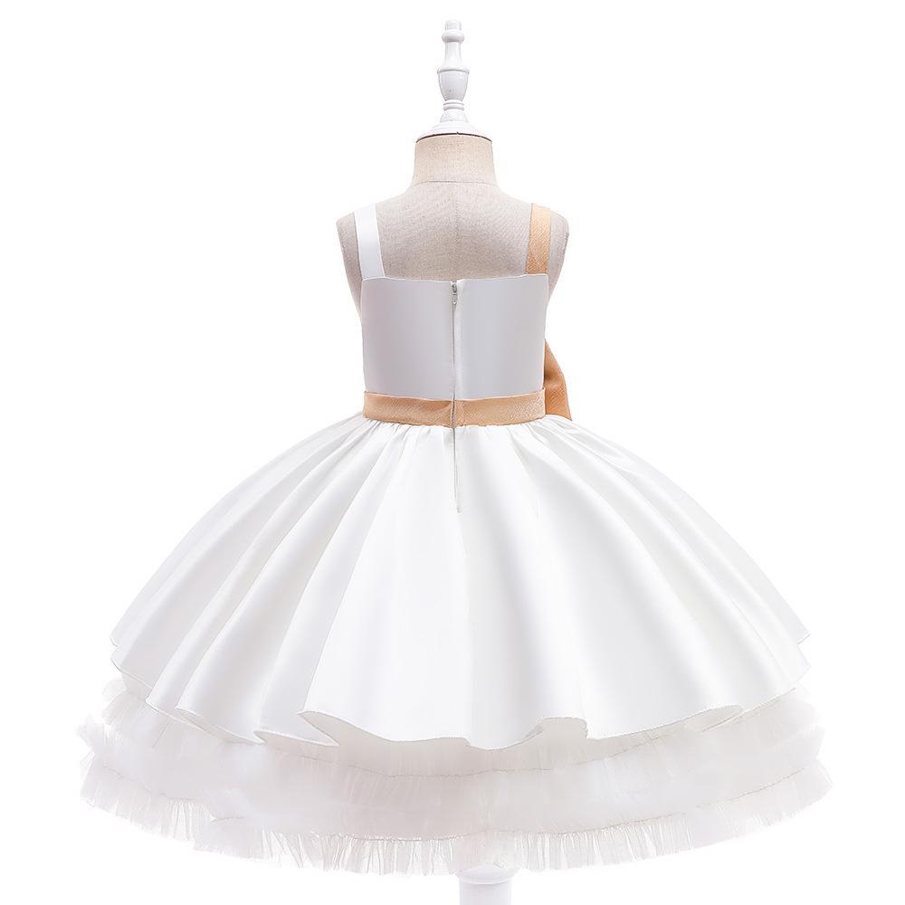 Girl Tutu Flower Dress For Girls Winter Clothing Children Christmas Birthday Party Princess Gown Dresses Kids Bead Tutu Costume