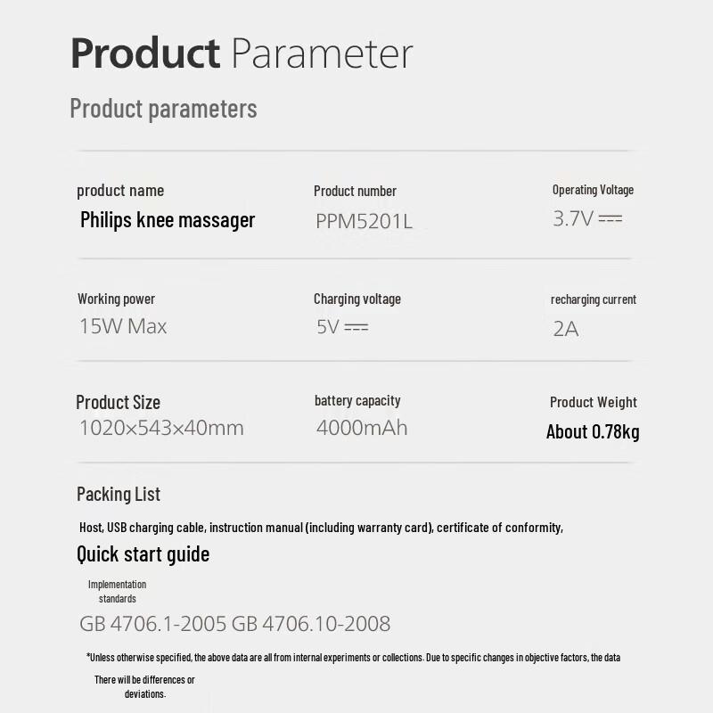 Philips PPM5201L Knee Massager