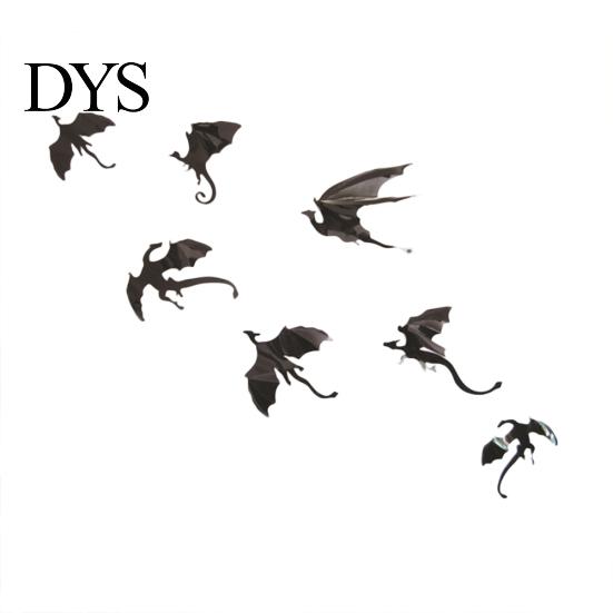 7Pcs/Set Halloween Flying Dragon Gothic DIY Fantasy Wall Art Decals Decoration