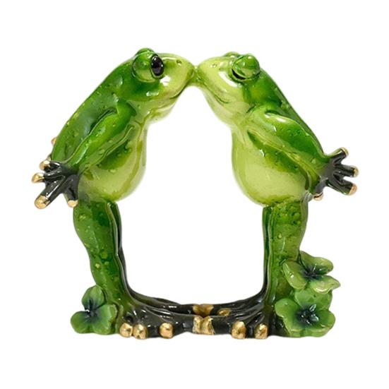 Christmas Santa Hat Frog Statue Indoor Outdoor Garden Frog Resin
