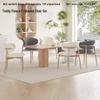 2026 Thickened Teddy Fleece Horn Button Chair Cover for C-Shaped Backrest - Retro Light Luxury Protector