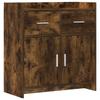 Sideboard Smoked Oak 75 X 36 X 80 Cm Wood Based Panel