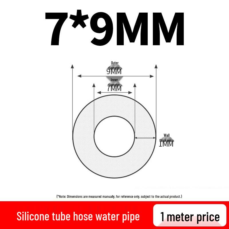 Elastic Tear-Resistant Transparent Silicone Water Hose - Odorless & High-Temperature Resistant for Household Water Dispensers