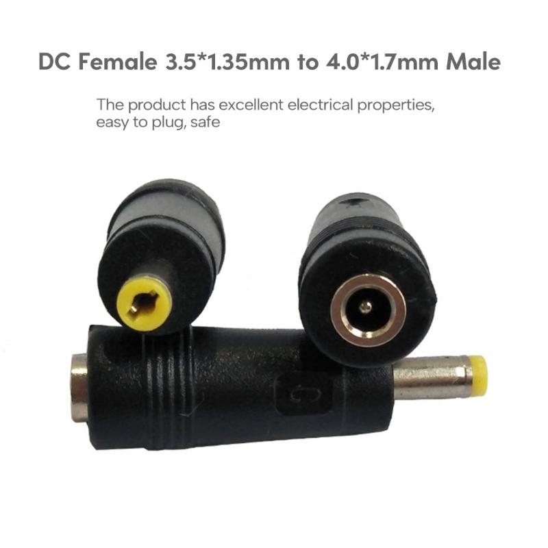 Flexible DC3.5x1.35mm Female to DC5.5x2.1mm Male Adapter for Notebook, Router, and Other Devices Support 1V-36V 1A-5A