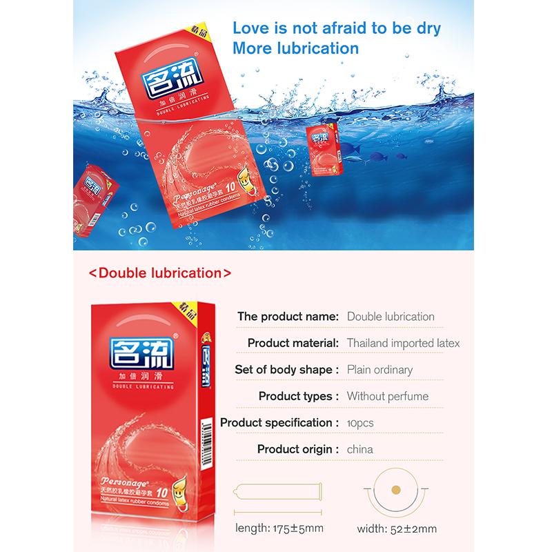 Double Lubricated Condom Adult Sex Toys for Men Rubber Penis Sleeves Ultra Thin Safety Condoms Intimate Goods Sex Products