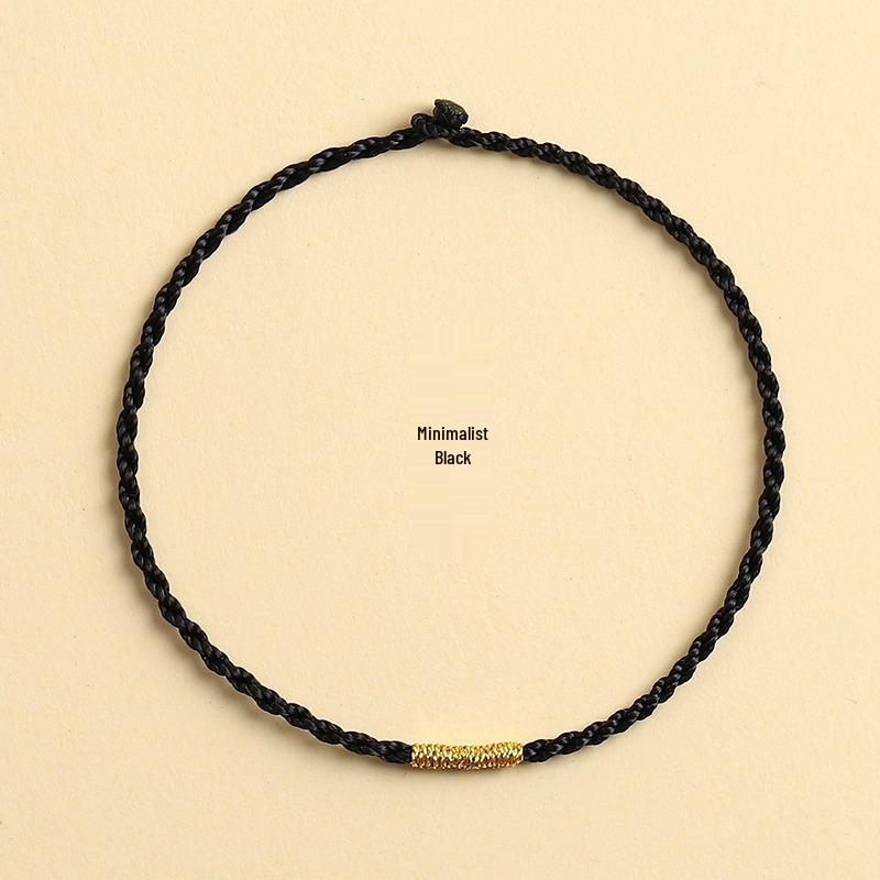 

Браслет ручной работы унисекс из красной веревки: Настраиваемый с бусинами, DIY браслет на ногу с годом рождения, Идеальный подарок для лучших друзей Length: 19cm