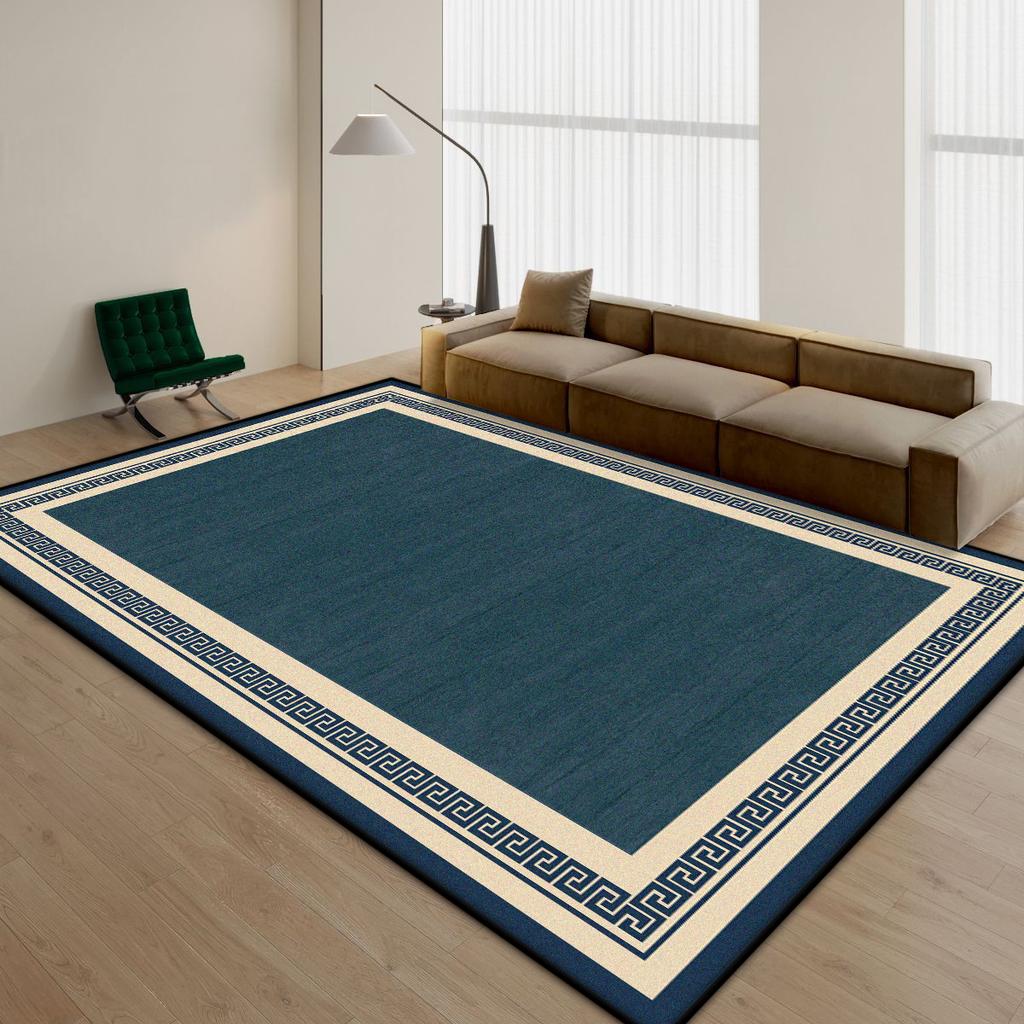 Chinese Style Stripe Living Room Carpet Minimalism Decoration Home Bedroom Bedside Non-slip Rug Easy Clean Washable Floor Mat
