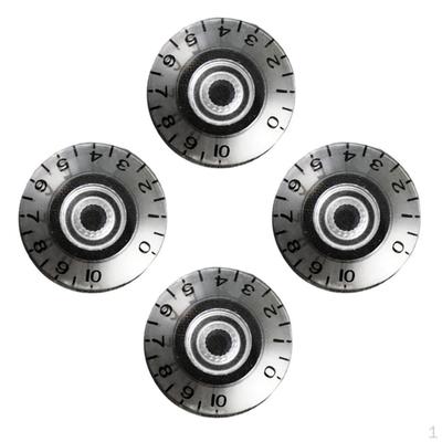 4 peças de guitarra elétrica e botões de volume para baixo Les, conforme descrito