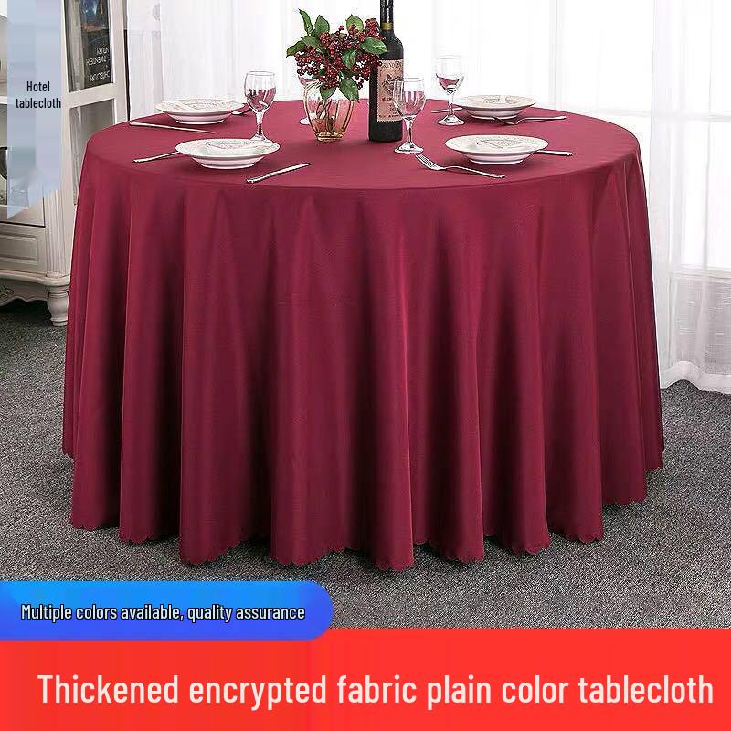 Large European Style Round Tablecloth for Events and Family Use