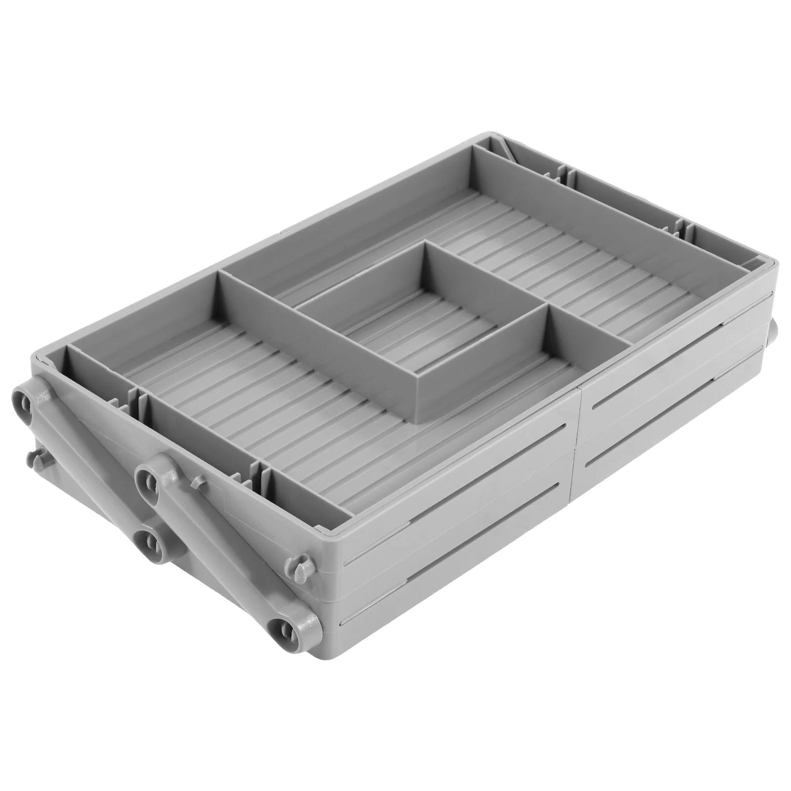 

Розширюваний Органайзер для Шухляд Пластиковий Складаний Багаторівневий Лоток-Органайзер для Шухляд 2/3 Рівні для Офісного Приладдя Кухонних Гаджетів