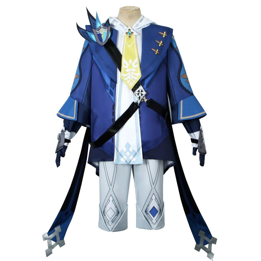 Impact Genshin Mika Cosplay Costume Game Character Uniform Anime Party Prop
