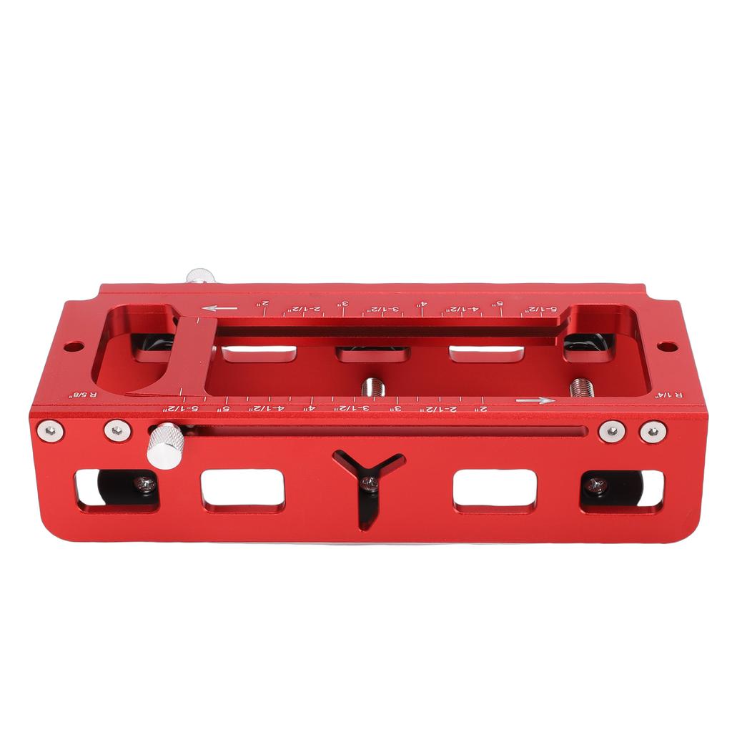 Door Hinge Jig Aluminum Alloy Template Kit for Router Adjustable Mortise Jig for 2.5in 5in Hinges
