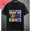 Lustiges Breakdance Grafik-T-Shirt Mit Breakdance-Buchstabendruck 100% Baumwolle Kurzarm Rundhalsausschnitt Design Für Freizeitkleidung