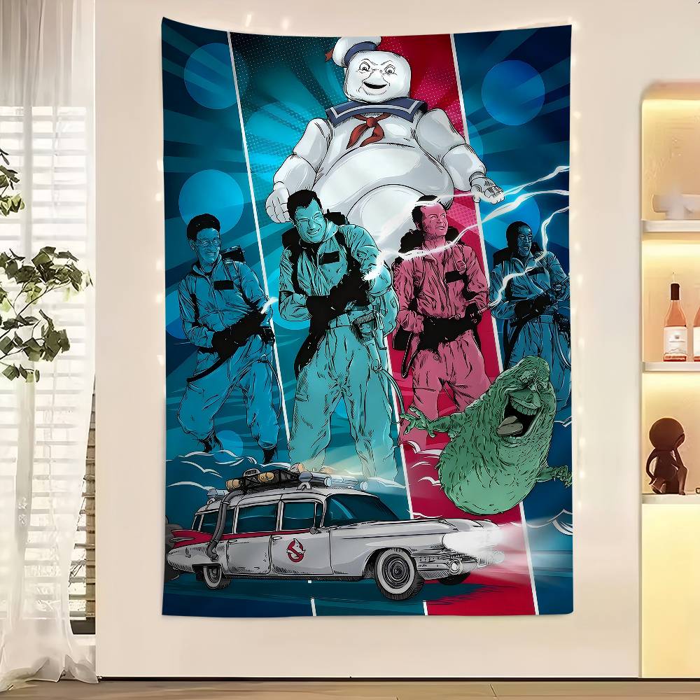 Retro CClassic GGhostbusters Hanging Bohemian Tapestry Bohemian Wall Tapestries Mandala Kawaii Room Decor