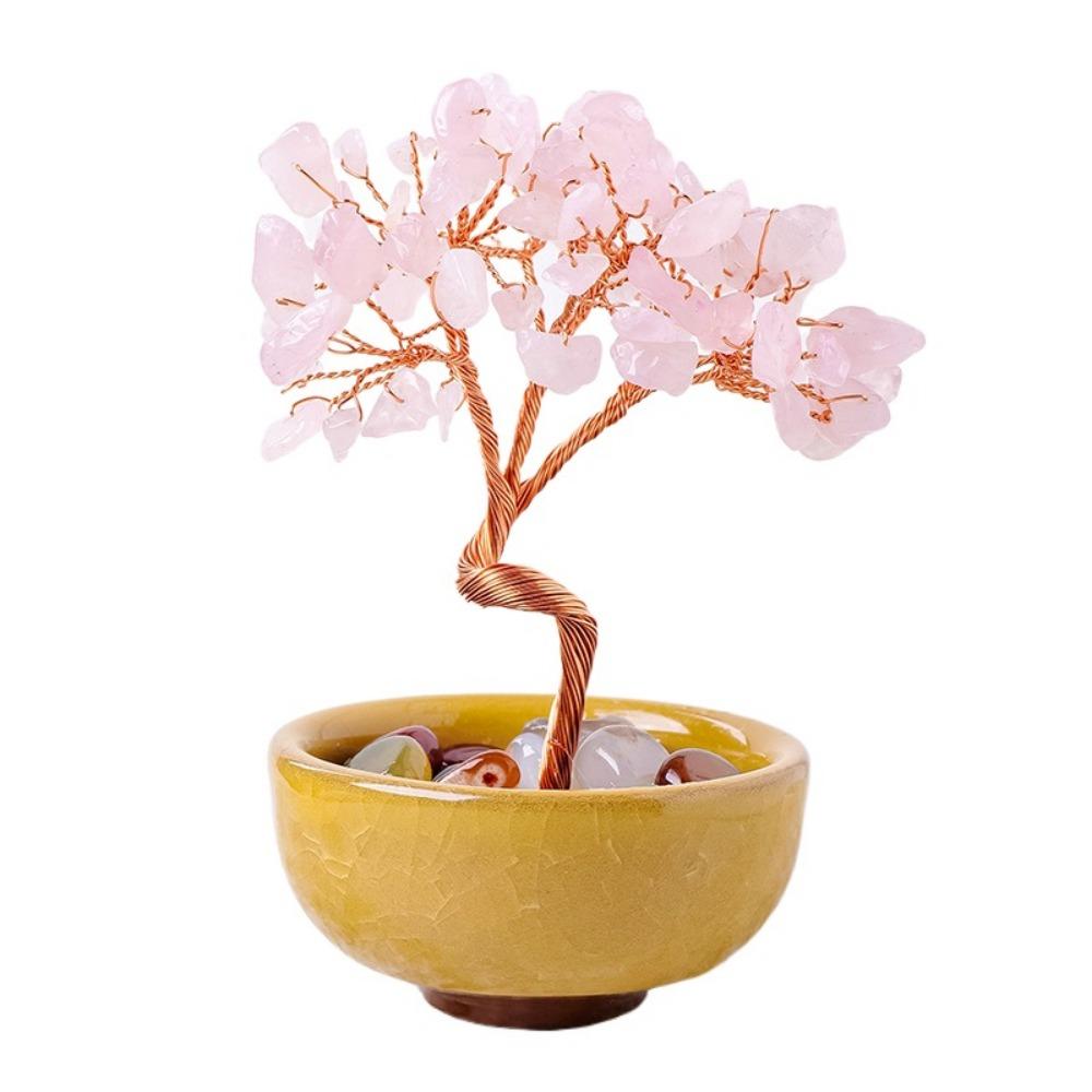Handmade Fortune Crystal Ornaments Decorative Simulation Tree Ornament  Birthday Gift