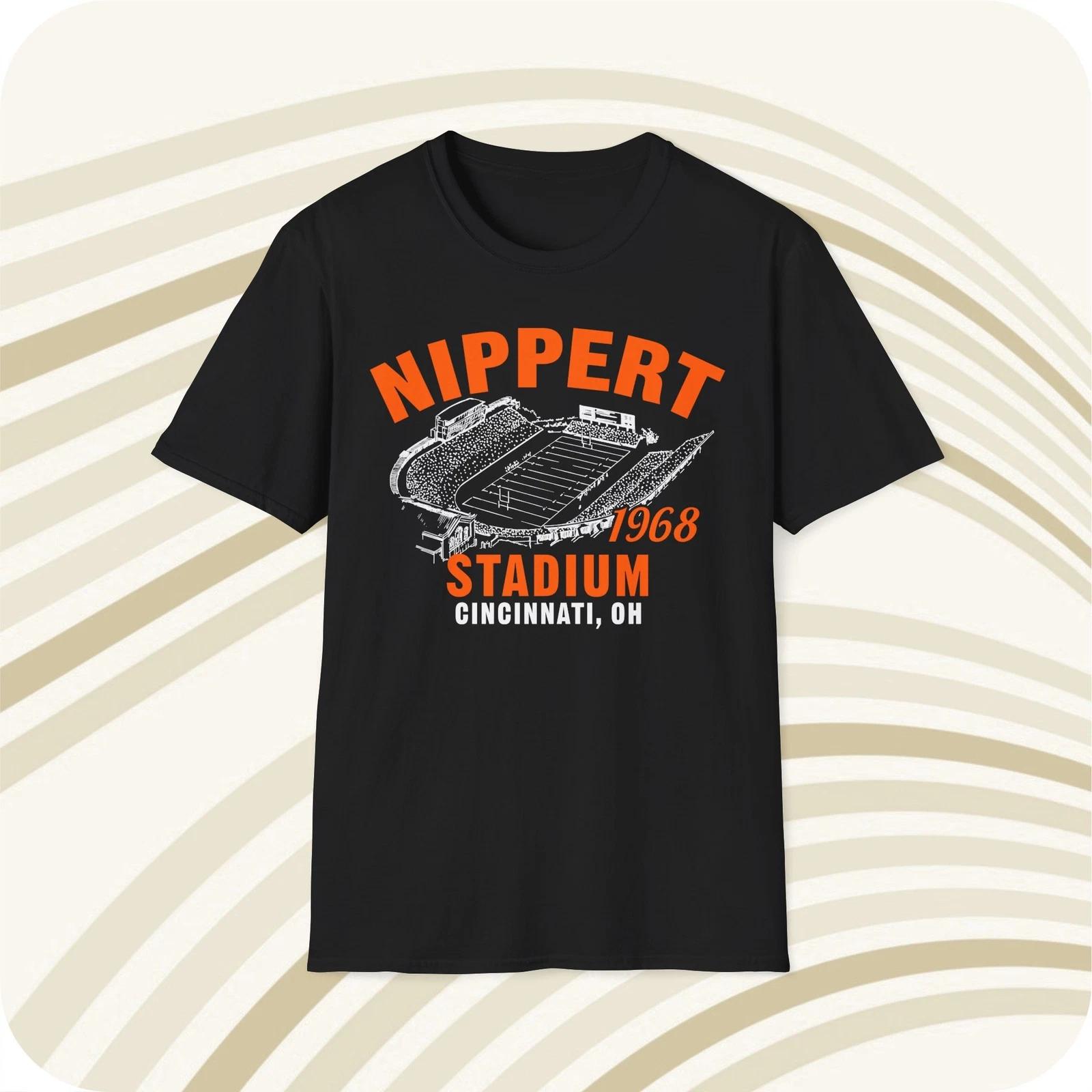 Nippert Stadium 1968 Classic Cut Football T shirt - Cincinnati Bengals L