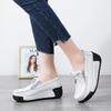 Leichte Mode Dicke Sohle Plateau Schuhe Damen Echtes Leder Hohe Qualität Keilabsatz Schuhe Damen Weich Rutschfest Mutter Schuhe