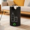 82L Oxford Cloth Aluminum Handle Recycling Bottle Storage Bag Dirty Clothes Basket Home Storage Folding Recycling Bag