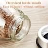 7pcs Spice Jar Set Rack Glass Organizer Rotating Glass Seasoning Sugar Pepper Bottles Salt Shakers Holder Kitchen Storage Rack