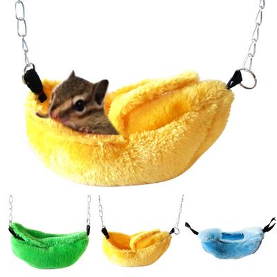 Hamster Papagal Cuib de Bumbac Agățat Cabină Banană Balansoar Casă Pat Accesorii pentru Animale de Companie