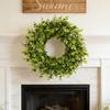 Kai Jin Eucalyptus Leaf and Berry Wreath - Rustic Farmhouse Spring/Summer Wall Decor