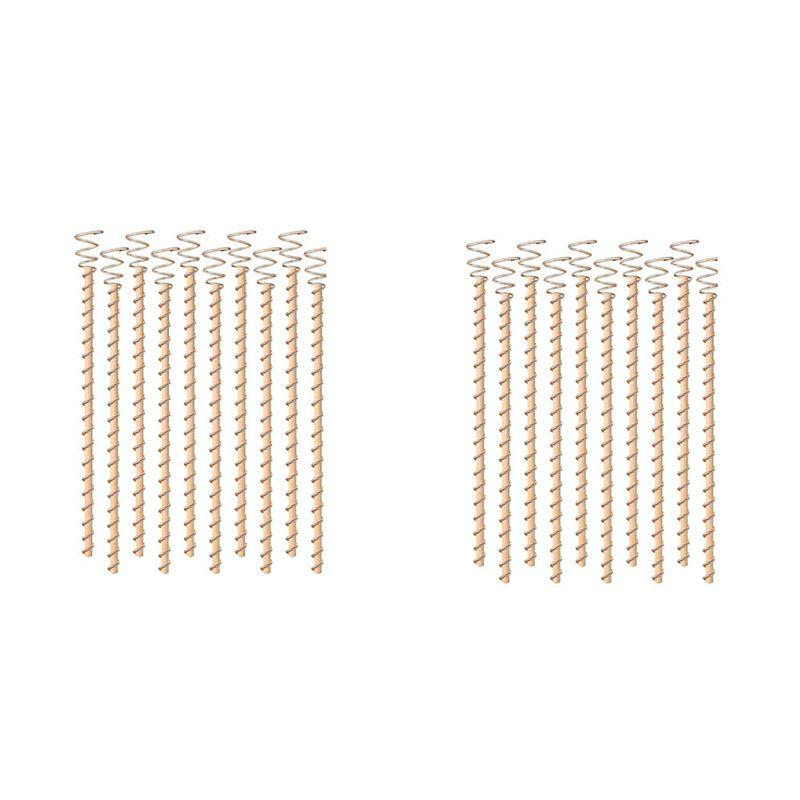 

ABUL-20Pcs Electroculture Plant Stakes,12 Inch Copper Coil Antennas Garden Stakes Electronic Planting For Vegetable Garden