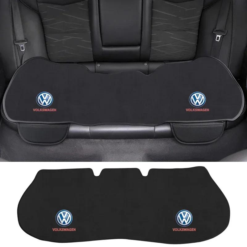 Qwe3Bildekal För VOLKSWAGEN VW Bilbarnstolsdyna Halkfri Klädsel Isilke Sammet Plysch För VW Volkswagen Golf Polo Passat Touran J
