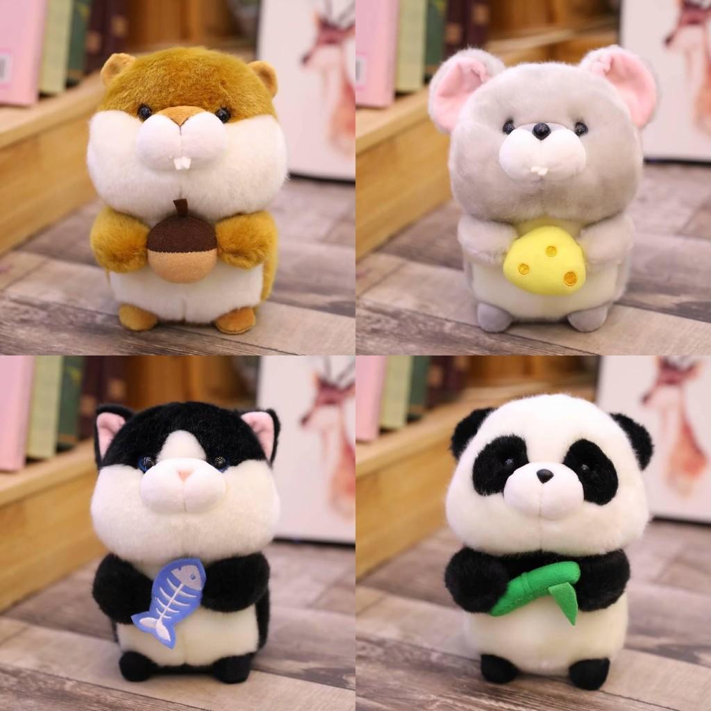 Cat Hamster Mouse Panda Plush Toy Animal Stuffed Doll Bedroom Gift Decoration