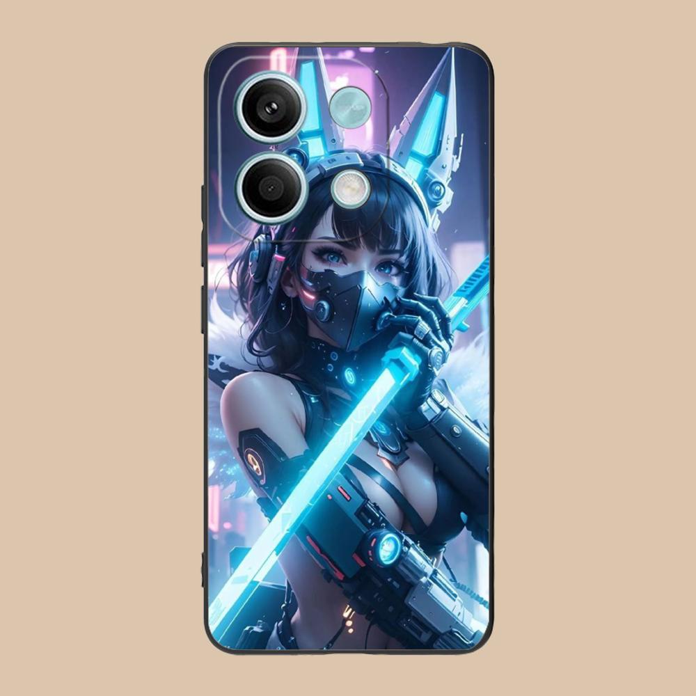 Anime Girl Mobile Phone Case for POCO M7 M6 M5 M4 M3 X7 X6 X5 X4 X3 Pro GT 5G Colorful Printing Cover Cover Smartphone
