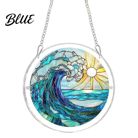 Garden Decorative Suncatcher Acrylic Puzzle Suncatcher Stained Glass Style Window Hanging Sun Catcher Panel DIY Colorful Art Jigsaw for Home Decor