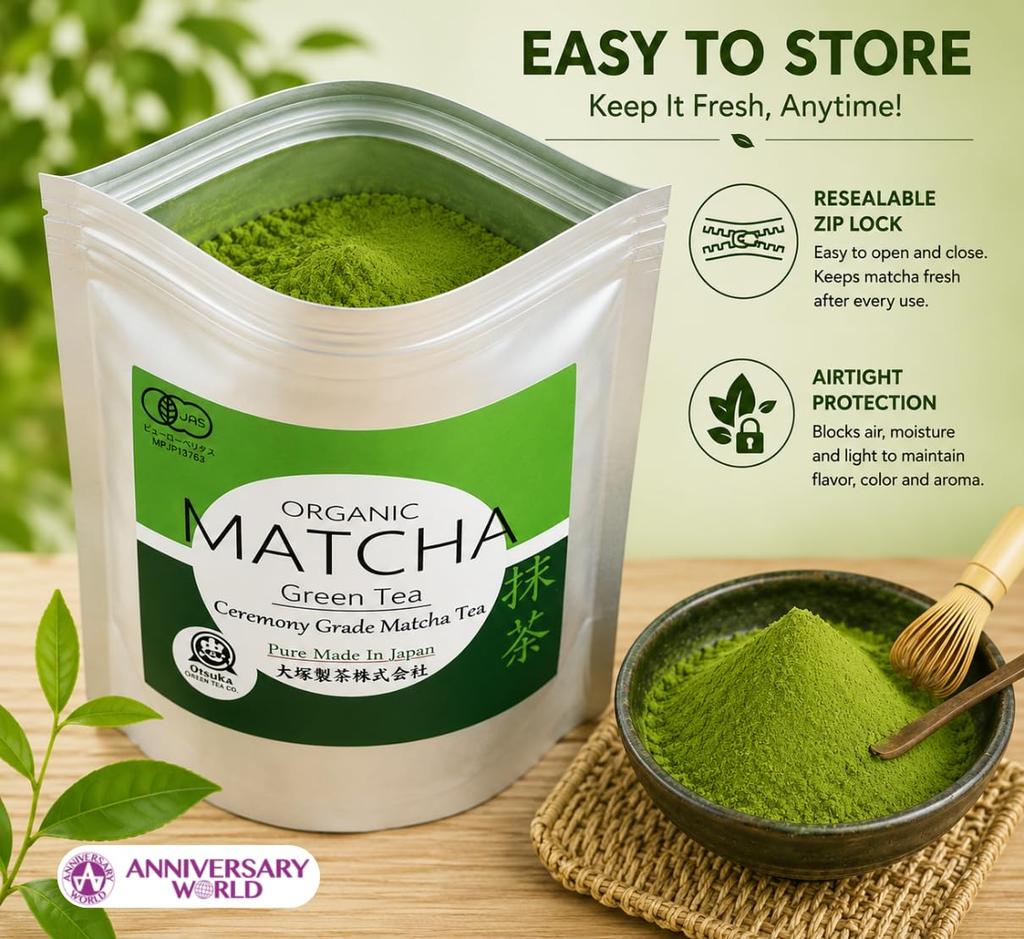 Otsuka Green Tea Co Bio Matcha Pulver JAS-zertifiziert Japanisch Inlands 100g Beutel Seit 1869