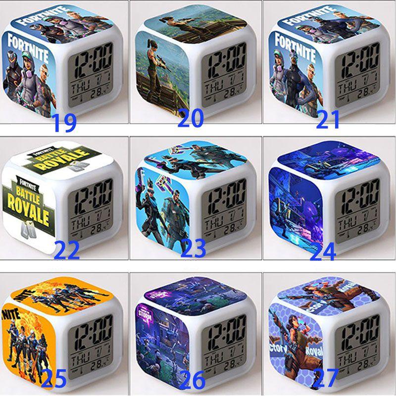 Colorful Multi-function Digital Alarm Clock With Led Display And Thermometer