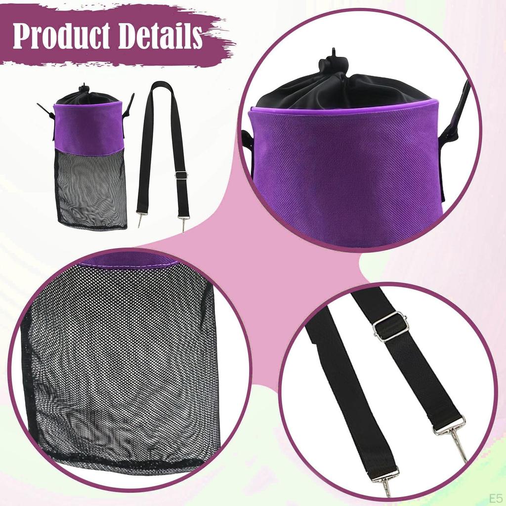 Clothes Peg Bag Mesh Organizer Storage with Hooks And Drawstring Made of Breathable Oxford for ,