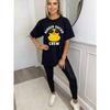 Oversized T-Shirt Black Rubber Duckie Crew Print With Sunglasses Duck Graphic Casual Summer Wear For Women And Girls