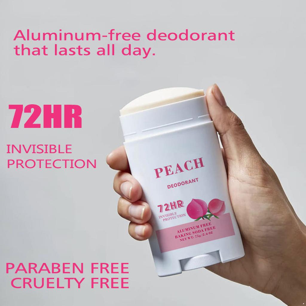 Long Lasting Fresh Scent Body Cream, Aluminum-Free Deodorant Stick for 72-Hour Odor Control & All-Day Comfort