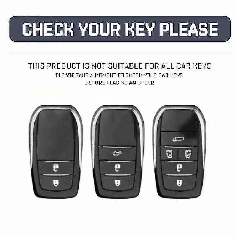 Metal Zinc Car Key Cover Case Holder Bag For Toyota Hilux Fortuner Land Cruiser Camry Coralla Crown RAV4 Highland Innova Yaris Avensis Aygo